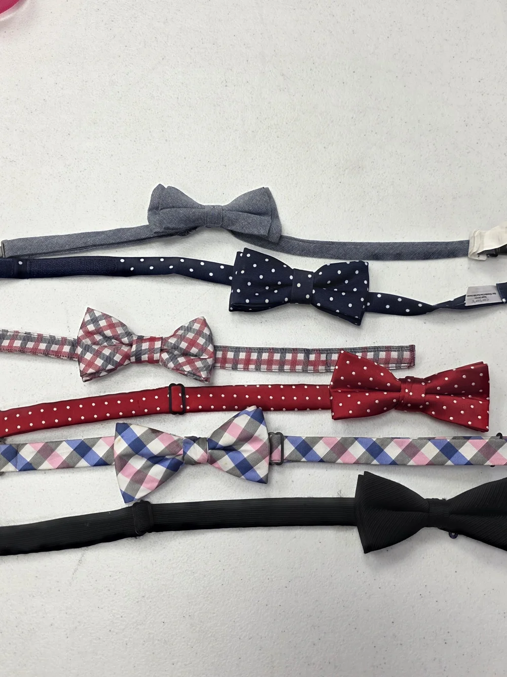Chaps Kids Bow Tie Set - Gray, Navy, Red, Pink, Blue, White, Black